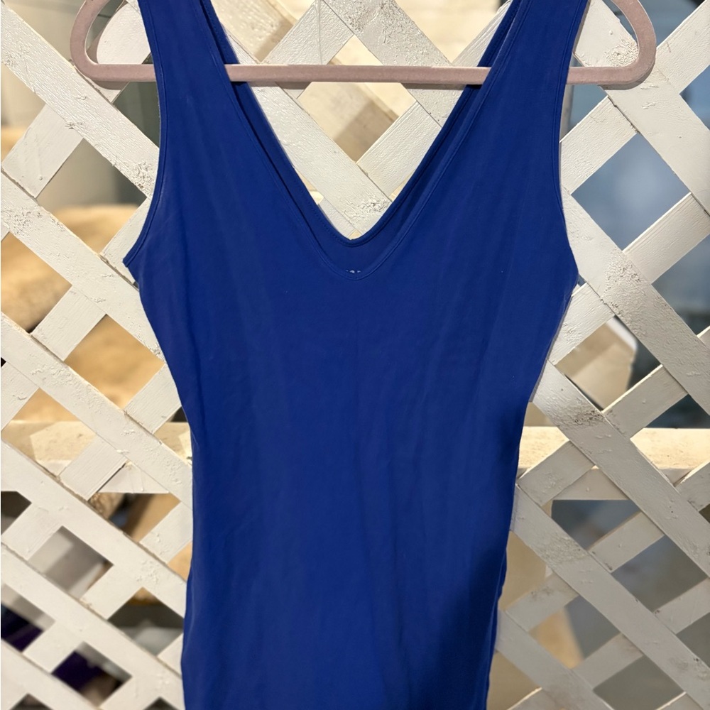 Elegant Blue Sleeveless Top